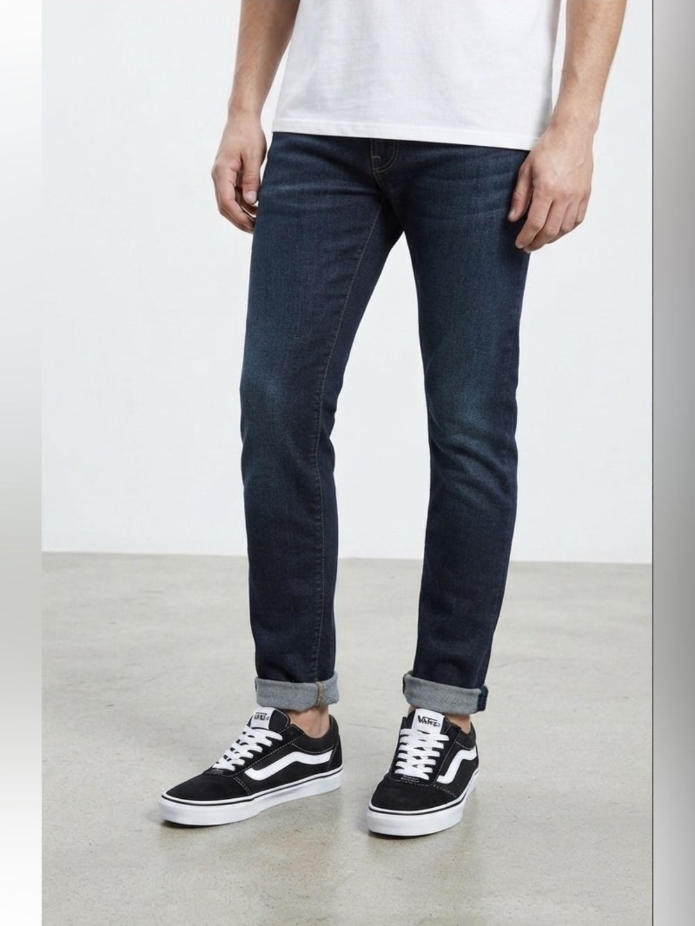 Vans Ward Lo Men’s 11.5 Black White Suede Canvas Skate Shoes Classic Low Top - Picture 10 of 10